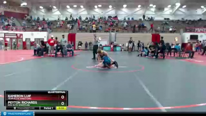 106 lbs Quarterfinal - Kameron Luif, TEAM EL1TE WRESTLING vs Peyton ...