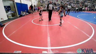 67 lbs Rr Rnd 1 - Braelynn Williams, Wagoner Takedown Club vs Katie Bell Williams, Vinita Kids Wrestling