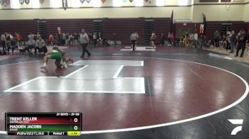 JV-30 lbs Cons. Semi - Trent Keller, Waterloo East vs Madden Jacobs, Osage
