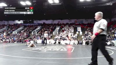 132 lbs Finals (8 Team) - Ryan Totten, Detroit Catholic Central vs Dane Dunbar, Hartland