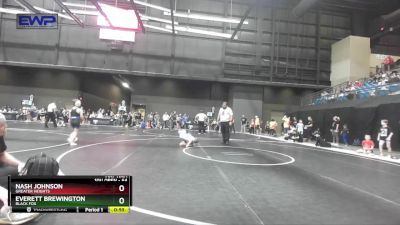 64 lbs Semifinal - Nash Johnson, Greater Heights vs Everett Brewington, Black Fox