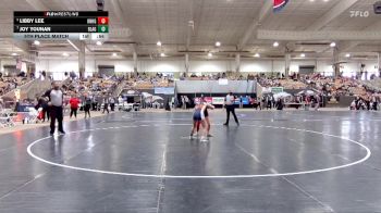 Girls 100 lbs 5th Place Match - Joy Younan, Blackman High School vs Libby Lee, Knoxville Halls High School