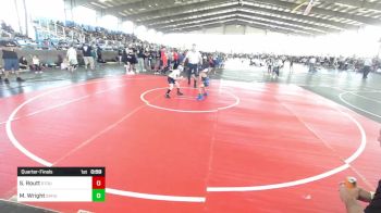 58 lbs Quarterfinal - Stephen Routt, Stout Wr Ac vs Mateo Wright, Sahuarita Mustangs WC