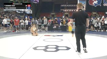 157 lbs Quarters - Dominic Way, West Virginia vs Mac Crosson, Iowa
