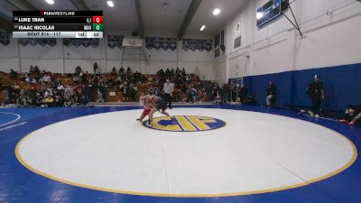 117 lbs Cons. Round 3 - Isaac Nicolas, Woodlake vs Luke Tran, Independence (San Jose)