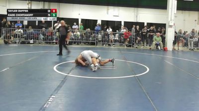 120 lbs Round Of 16 - Kade Chortanoff, PA vs Tayler Duffee, OH