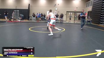 152 lbs Cons. Round 2 - Braxten Westendorf, Immortal Athletics WC vs Obed Dominguz, Iowa