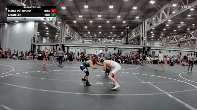 138 lbs Round 3 (4 Team) - Aidan Lee, Savage WA White vs James Pettiford, Maryland Mallets