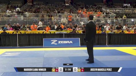 Jocelyn Marcelle Perez vs Madison Elaina Winkler 2025 Pan Kids Jiu-Jitsu IBJJF Championship