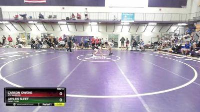 120 lbs Champ. Round 2 - Carson Owens, STL Warrior vs Jaylen Sleet, Fight Club