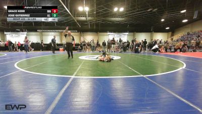 64 lbs Consi Of 8 #2 - Grace Kerr, Roundtree Wrestling Academy vs Jose Gutierrez, All American Wrestling