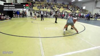 126 lbs Round Of 16 - Tiesen Wooten, Wagoner vs Colby Carlisle, Rogers Jr High