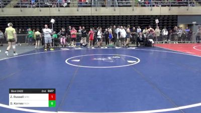 128 lbs Consi-qtrs - Zachary Russell, Springfield vs Daniel Kornev, Richboro