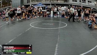 84 lbs Semis (4 Team) - James Sutter, Wrecking Crew vs Bryce Reber, Buffalo Valley WC