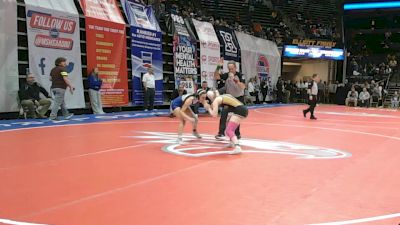 120 Class 1 lbs 5th Place Match - Lilly Goetz, Excelsior Springs vs Haley Brooks, Holden