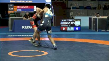 82 kg Quarterfinal - John Stefanowicz, USA vs Bing Hong Lin, TPE
