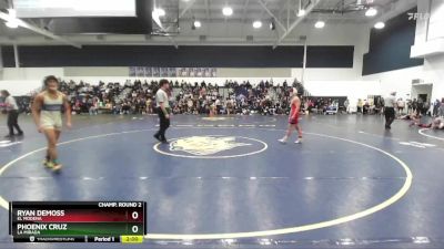 113 lbs Champ. Round 2 - Ryan DeMoss, El Modena vs Phoenix Cruz, La Mirada