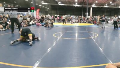125 lbs Semis (4 Team) - Andres Cortez, NC LEGEND vs Jimmy Johnson, SOUTH AUGUSTA WRESTLING