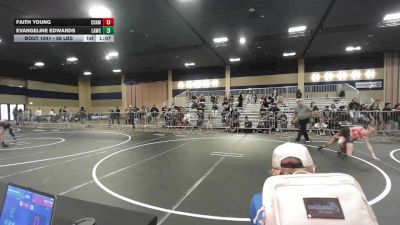88 lbs Quarterfinal - Faith Young, Champions WC vs Evangeline Edwards, Lawc