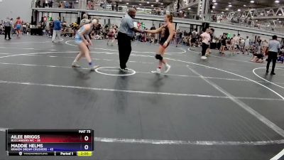 145 lbs Finals (2 Team) - Ailee Briggs, Buccaneers WC vs Maddie Helms, Kraken Dream Crushers