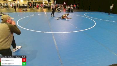 Boys 3rd-4th Grade - 93 Quarters - Reece Helgeson, Iowa vs Brandt Batterson, Iowa