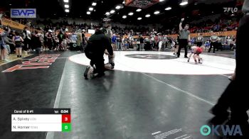 55 lbs Consi Of 8 #1 - Ashton Spivey, Lions Wrestling Academy vs Nolan Horner, Standfast OKC