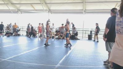 High School Boys 120 lbs Round 2 (10 Team) - Alesandro Aguirre, Bulldog Elite (Black) vs Mason West, Harrisburg Wrestling Club Navy