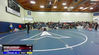 138 lbs Cons. Round 2 - Katelynn Hernandez, Vanguard vs Esther Levendusky, Southern Oregon University