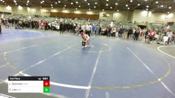 46 lbs 2nd Place - Lorenzo Sanchez, Nevada Elite vs Carson Lee, Run To Danger