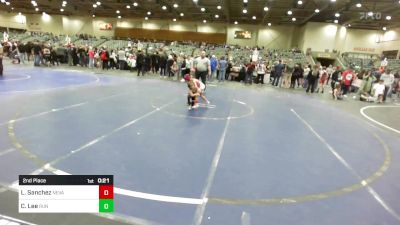 46 lbs 2nd Place - Lorenzo Sanchez, Nevada Elite vs Carson Lee, Run To Danger