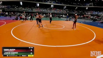 6A 120 lbs Champ. Round 1 - Derek Ruffin, Austin Vandegrift vs Landon Godinez, Haltom City Haltom