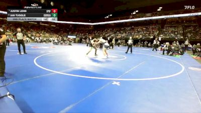 215 Class 1 lbs 3rd Place Match - Justin Lehn, St. Pius X (Festus) vs Ian Tuggle, Centralia