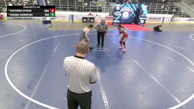 Junior Girls - 130 lbs Champ. Round 2 - Breanna Oswald, Tennessee vs Kalynn Lyons, Nebraska Wrestling Academy