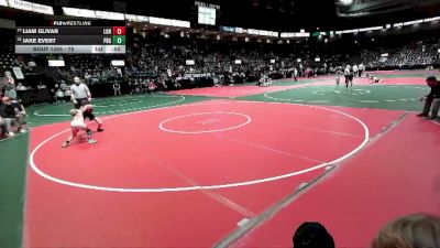 75 lbs Cons. Round 2 - Liam Glivar, LONA vs Jake Evert, PBG1