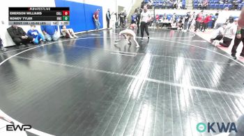 43-46 lbs Final - Emerson Williams, Collinsville Cardinal Youth Wrestling vs Rowdy Tyler, Berryhill Wrestling Club