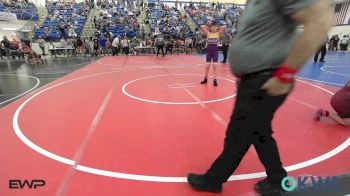 110 lbs Quarterfinal - Wyatt Hall, Bristow Elementary Wrestling Club vs Riley Robb, IRONMEN Wrestling Club