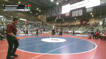 5A 130 lbs 1st Place Match - Elisabeth Bogan, SEARCY HIGH SCHOOL vs Raylee Hunter, Lake Hamilton