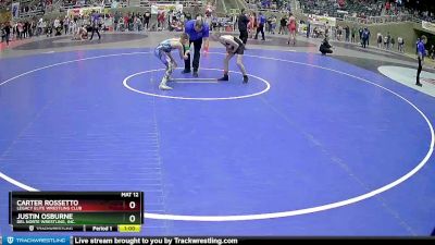 98 lbs Cons. Round 2 - Carter Rossetto, Legacy Elite Wrestling Club vs Justin Osburne, Del Norte Wrestling, Inc.