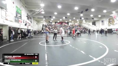 285 lbs Cons. Round 1 - Michael Bristow, Santa Margarita vs Maxim Pogosyan, Burbank