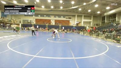 197 lbs Semifinal - Luke Herendeen, Brockport vs Alimkhan Guseinov, Hunter
