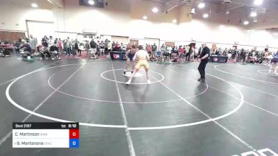 70 kg Cons 16 #2 - Carter Martinson, Iowa vs Beau Mantanona, Coachella Valley Wrestling Club