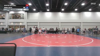 105-110 lbs Champ. Round 3 - Sawyer Mitchell vs Emma Moya, Heatwave Wrestling Club