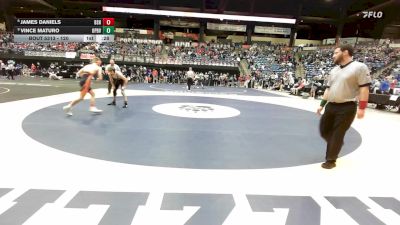 120 lbs Cons. Round 3 - Vince Maturo, Overland Park-Blue Valley Southwest HS vs James Daniels, Bonner Springs HS