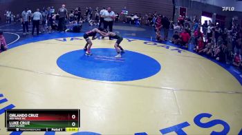 64 lbs Quarterfinal - Orlando Cruz, RED WAVE WC vs Luke Cruz, UNATTACHED