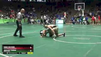 132 lbs 1st Place Match - Zeke Seltzer, Indianapolis Cathedral vs Brevan Thrine, New Castle