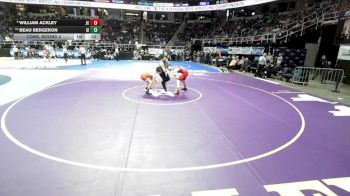 I-157 lbs Cons. Round 2 - Beau Bergeron, Grand Island vs William Ackley, Johnson City