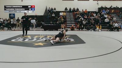 110 lbs 3rd Place Match - Alexandra Tchekounova, Quincy vs Sarah Zimmerman, Simpson