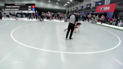 135 lbs Champ. Rd Of 16 - Naima Ghaffar, M3 Wrestling Academy vs Aleiya Cullinan, MATPAC Wrestling Club