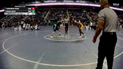 4A 150 lbs Cons. Round 1 - Noah Sapp, Hickory Ridge High School vs Ladarius Page, Lumberton