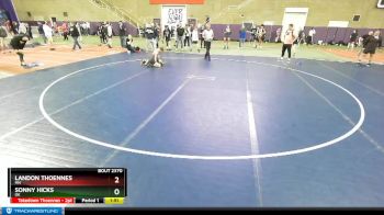 88 lbs Quarterfinal - Landon Thoennes, MN vs Sonny Hicks, OK